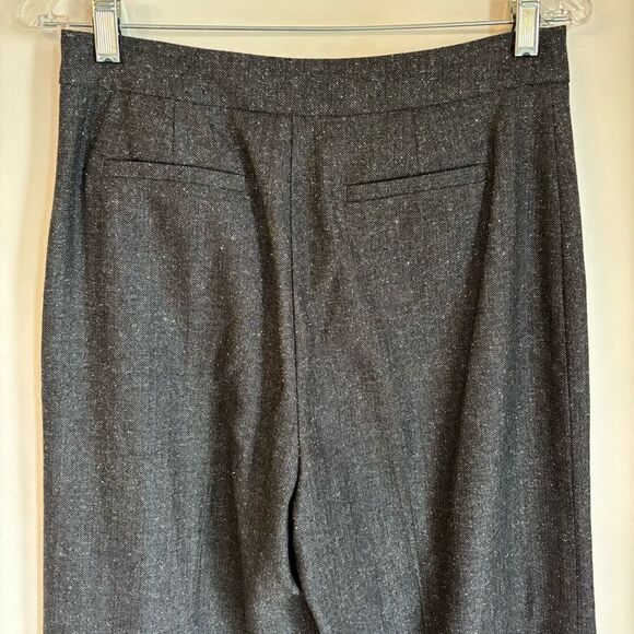 Rebecca Taylor Women’s tweed wide leg wool silk blend trouser pant size 6 EUC! - Picture 7 of 12